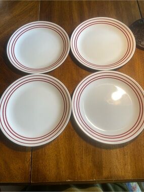 Corelle Ruby Red 10.25”Dinner Plates - Set of 4